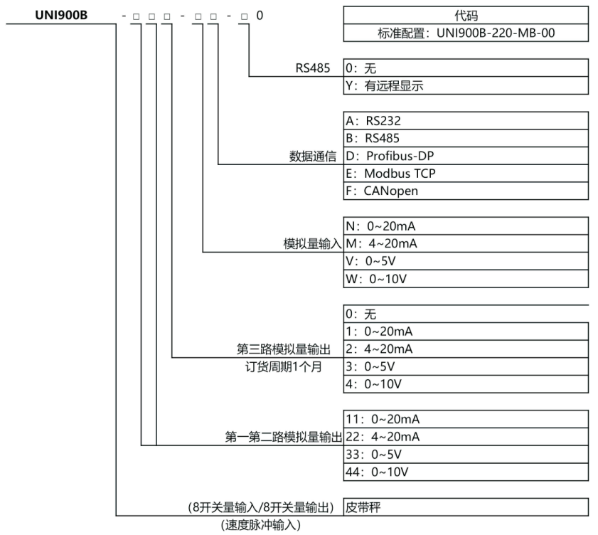UNI900B 皮带秤节制器UNI900B